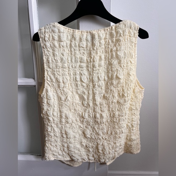 Yllw The Label - Tatum Bubble Tie Vest cream - Picture 4 of 7